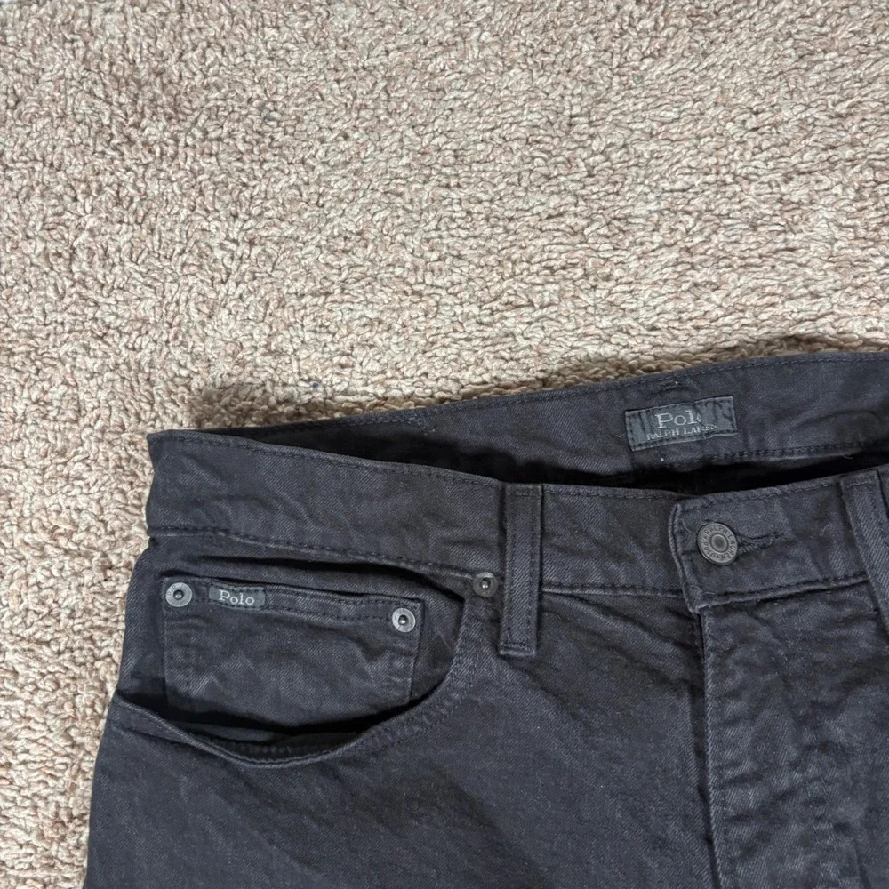 Polo Ralph Lauren Varick Slim Straight Black Jeans Mens 32x30 Stretch Denim